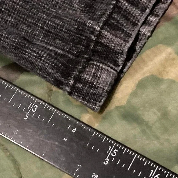 5ive Jungle black baggy jean shorts embroidered vtg y2k men's 34/14.5 - Picture 7 of 8